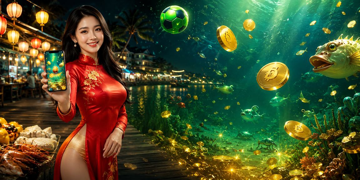 Người phụ nữ mặc áo dài tại Phú Quốc thực hiện giao dịch tài chính trên điện thoại di động