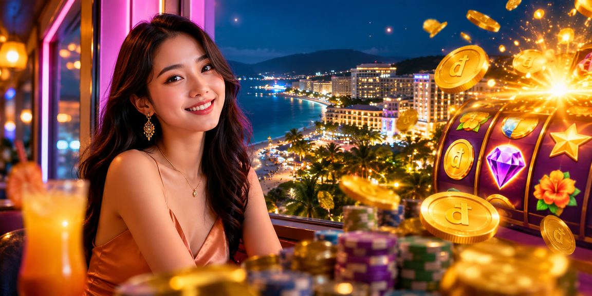 Người dùng tại Phú Quốc chơi xổ số trực tuyến trên điện thoại bên ly cà phê sáng